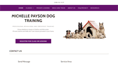 Desktop Screenshot of michellepaysondogtraining.com