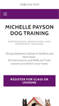 Mobile Screenshot of michellepaysondogtraining.com